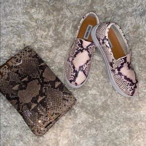 Steve Madden Gills Beige Snakeskin Never worn